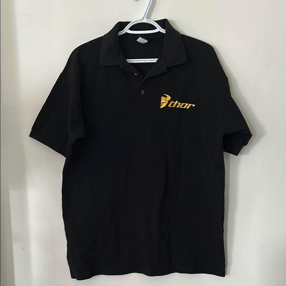 🔥🔥Thor Black and Yellow Polo Shirt loud